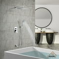 thumbnail image 6 of Boyel Living 10 in Shower System Wall Mount 3-Functions Square Shower Faucet Set with Handheld Spray,Chrome, 6 of 10