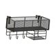 thumbnail image 2 of Cesta de almacenamiento colgante junto a la cama, junto al estante, organizador de metal para cubículo de oficina, pared Negro B, 2 of 9
