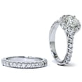 thumbnail image 2 of Pompeii 1 7/8ct Halo Diamond Engagement Ring Set 14K White Gold (G/H,I1-I2), 2 of 4