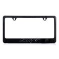 thumbnail image 2 of SRT wordmark black on black solid metal license plate frame holder, 2 of 4
