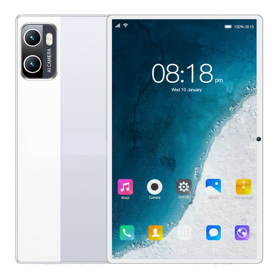 10.1in Android 10 Tablet - 2GB 16GB, 10-Core CPU, HD IPS Screen, Dual SIM, 2.4G/5G WiFi, Bluetooth, GPS, Voice Call, OTG, 4000mAh Battery – for Video, Office, Gift