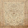 thumbnail image 1 of Ahgly Company Tapis d'Intérieur Kaki Traditionnel en Or Persan, 7' Carré, 1 of 6