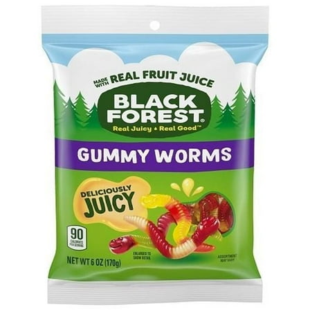 Ferrara Candy 6 oz Black Forest Gummy Worms Candies