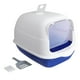 thumbnail image 4 of Caja de arena para gatos, caja de arena para fugas completamente cerrada para gatos pequeños, caja de arena para gatos de borde alto e inodoro, fácil Azul Yinane Bandeja de arena para gatos, 4 of 8
