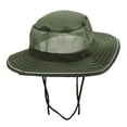 thumbnail image 4 of Big Size Talson UV Mesh Bucket Hat - Olive XL-2XL, 4 of 5