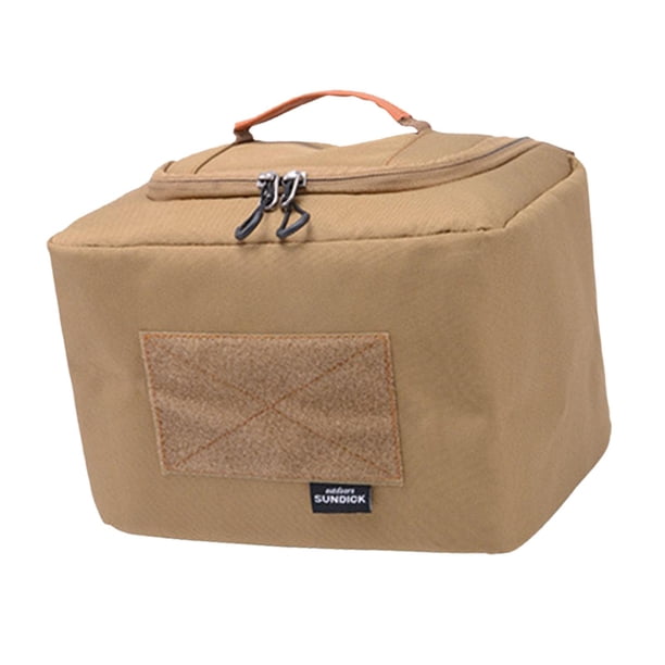 Bolsa isotérmica para reparto, bolsa térmica ligera para alimentos, ideal para acampar. marrón