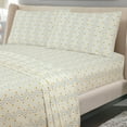 thumbnail image 4 of ROYALE LINENS 300 Thread Count 100% Long Staple Combed Cotton Sheet Set - 4 Piece Queen Bed Sheets - 1 Fitted, 1 Flat & 2 Pillow Cases - Soft Cool & Crisp Sheet Set (Queen, Waves), 4 of 7