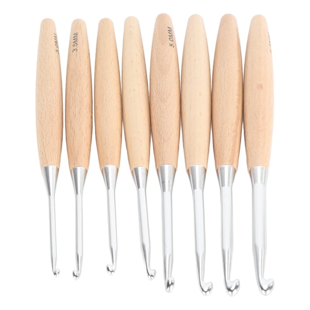Ganchillos Para Suéter, 3,0 Mm, 3,5 Mm, 4,0 Mm, 4,5 Mm, 5,0 Mm, 5,5 Mm, 6,0 Mm, 6,5 Mm, Juego De Agujas De Ganchillo, Ligero Y Portátil, Acabado Brillante Para Proyectos De Tejido