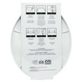 Mainstays White Round Plastic Toilet Seat, Easy off