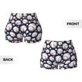 thumbnail image 3 of Sigee Cute Basebal Print Women's High Waist Workout Shorts - Squat Proof, Tummy Control, Yoga and Gym Activewear-XX-Large, 3 of 9