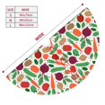 thumbnail image 3 of Yiaed Vegetables Print Christmas Tree Skirt , Tree SkirtsTree Mat for Christmas Winter Holiday Indoor Decorations-48", 3 of 7