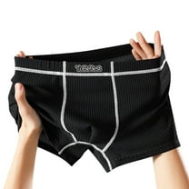 Men's Boxer Briefs Soft Cotton Comfortable Briefs for Men Lightweight Breathable Sport Underwear Gym Workout Biking Running Athletic Undergarments Quick Dry Underwear