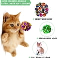 thumbnail image 2 of Crinkle Cat Balls Toys, 20 Pack Original Mylar Cat Crinkle Balls Glitter Indoor Cat Kitten Toys, Interesting Crinkly Sounds, 2 of 6
