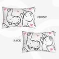thumbnail image 4 of Daiia Alpacas and Hearts Bedding Waterproof Pillow Protector Zippered Queen – Bed Bug Proof Pillow Encasement-14"x20", 4 of 9