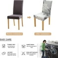thumbnail image 6 of Stretch Chair Covers Slipcovers Set of 4 Printed Stretchable Dining Chair Slipcover Washable Removable for Kitchen,Hotel,Restaurant, 6 of 6