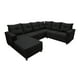 thumbnail image 1 of Sala Esquinera en U El Bazar Store Hera Negro 160x275x215 cm 4 Salas en 1 Tela Lino nacional Modular, 1 of 8