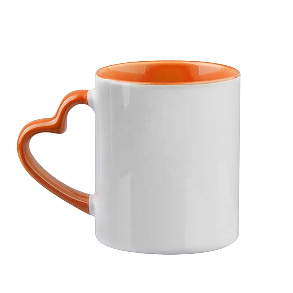 MR.R Sublimation Blanks Dishwasher White Ceramic Coffee Mugs Drinking Cup  Mug For Milk Tea Cola Water,11oz, 2PCS per set