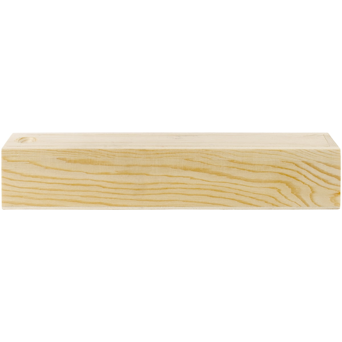 Wood Pencil Box W/Sliding Lid8.25"X1.57"X1.57"