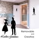 thumbnail image 4 of Advancent Pegatinas de pared de PVC para hombres y mujeres, calcomanías de silueta para sala de estar y dormitorio de alta adherencia, decoración Decoración del hogar Negro 20x25cm Advancent JJ8670-00, 4 of 6