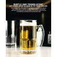 thumbnail image 6 of Beer Mugs,Heavy Large Beer Glasses with Handle,Classic Beer Mug glasses,Style Extra Large Glass Beer Stein Super Mug, 6 of 8