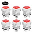thumbnail image 4 of 50Pcs Interrupteur à Bouton avec Réinitialisation Instantanée Automatique en Plastique Rouge Tact Tactile Pousser 8 Broches (5V), 4 of 8