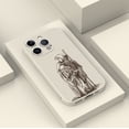 thumbnail image 3 of Show off Your Fun Side with this Eye-catching Cartoon Design Matte Silver Phone Cover for iPhone 15 Pro Max 14 13 12 Pro 11!, 3 of 4