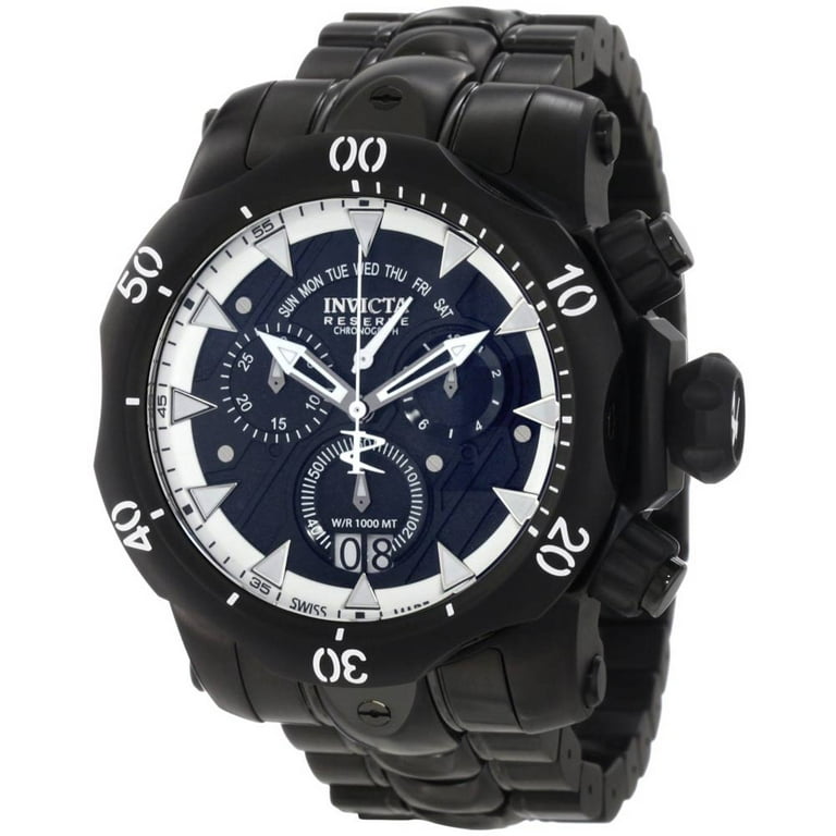 Invicta 1600 Men's Reserve Venom Black IP Stainless Steel