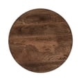 thumbnail image 3 of Pemberly Row Mango Wood Leather Wrap Accent End Table in Chestnut, 3 of 12
