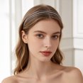 thumbnail image 5 of Metal Multi-layered Headband for Women, Non-slip Elastic Hairband, Fashion Hair Accessories for Daily Styling And Elegant Outfits, 5 of 7