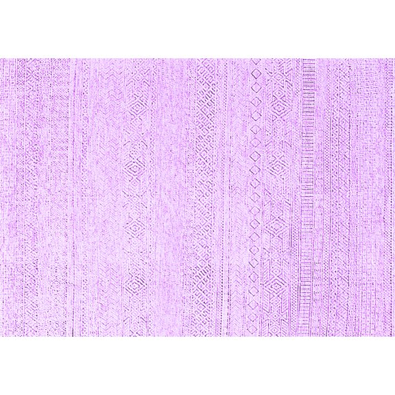 Ahgly Company Indoor Rectangle Solid Purple Modern Area Rugs, 5' x 7'