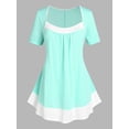 thumbnail image 1 of Camiseta Swing Talla Extra Color Bloque Rosegal  Camisetas tallas grandes, 1 of 5