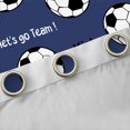 thumbnail image 4 of Feelyou Football Curtains Pack of 2 (42x84 Each), Soccer Rugbt Sport Curtains Blackout, 4 of 6