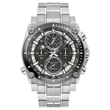 Bulova Precisionist Chronograph Stainless Steel Quartz Mens Watch