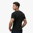 thumbnail image 3 of Mens Carrier Shirt V Neck Short Sleeve T-Shirts for Men Skin to Skin T-Shirt with Pocket, 3 of 5