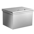 thumbnail image 6 of Drop in Ice Chest,20" L x 14" W x 13" H Stainless Steel Ice Cooler Commercial Ice Bin with Hinged Cover,Outdoor Kitchen Ice Bar,Outdoor Kitchen Ice Bar for Cold Wine Beer, 6 of 6