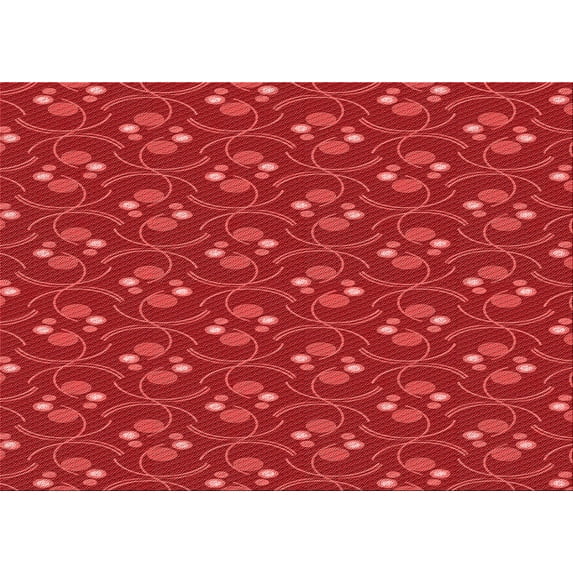 Ahgly Company Indoor Rectangle Patterned Red Area Rugs, 8' x 10'