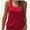 Red, variant on Women Summer Deep V Neck Tank Top Loose Fit Flowy Sleeveless Shirt