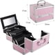 thumbnail image 2 of Estuche de Maquillaje Profesional de 3 Niveles con Espejo, Organizador de Joyas, Caja Portátil con Cerradura, Dimensiones 23 * 17 * 17 cm, 2 of 7