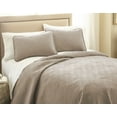 thumbnail image 2 of Traditional Embroidered Mediallion 3-piece Solid Quilt Set by Southshore Fine Linens, 2 of 3