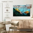 thumbnail image 5 of Elephant Stock Mountain Abstract Landscape Wall Art - Horizontal Canvas Wall Art - Living Room Wall Decor - Abstract Canvas - Blue And Teal Decor - 12" x 8", 5 of 8