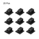 thumbnail image 2 of Clips de cable adhesivos organizador de cables para coche, oficina y hogar 21x19x12mm negro 20 piezas, 2 of 4