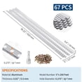 thumbnail image 3 of 5" Aluminum Gutter Guard, 67 PCS Rust-Proof Gutter Protection with Triangular Wave Design, Fits k-Style/Half-Round/Box Gutters, Easy Installation for Leaf & Debris Prevention, 3 of 9