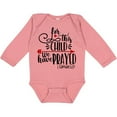 thumbnail image 3 of Inktastic For This Child We Have Prayed Red Arrow and Heart Boys or Girls Long Sleeve Baby Bodysuit, 3 of 5