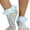 Ruffle Trim - Baby Blue, variant on ToBeInStyle Women's Floral Lace Ruffle Trim Ankle High Socks - Baby Pink