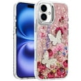 thumbnail image 2 of For iPhone 17 Epoxy Glitter Butterfly Ornaments Design HQ Metal Buttons Hybrid - 7, 2 of 3