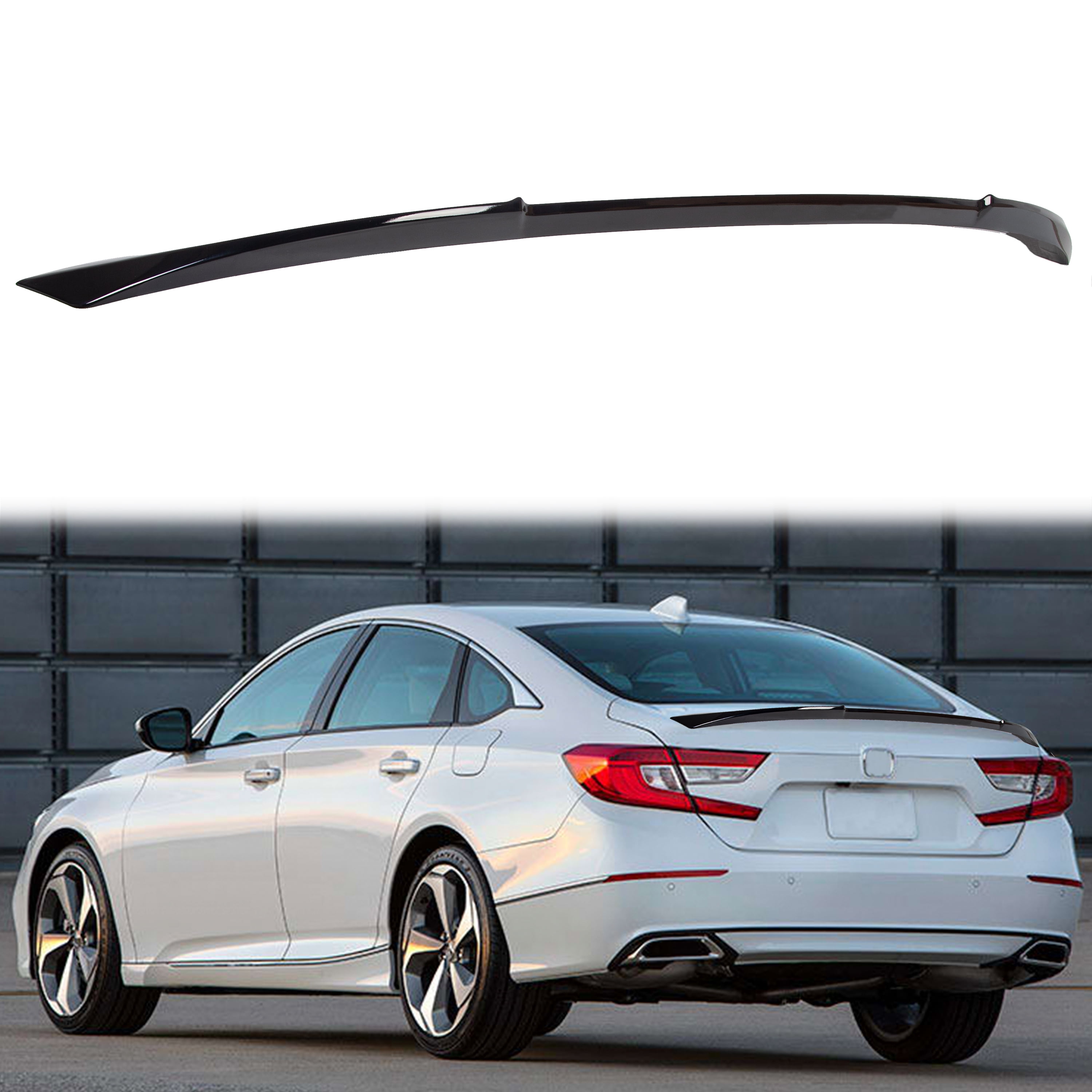 For 2018-2020 4 Door Honda Accord Painted Glossy Black Trunk Lid