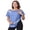 Blue, variant on Shoulder Surgery Shirts for Women Tear Away Short Sleeve Tops After Rotator Cuff Shirts Chemo Port Adaptive Clothing