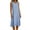Light Blue, variant on Summer Sleeveless Dress V Neck Dressy Tank Dress Women's Cotton and Linen Striped Loose Long Dress Casual Sundress Beach Dresses for Women