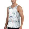 thumbnail image 2 of Xecao Sea Animals Men's Tank Top Workout Quick Dry Sleeveless Gym Jogging Muscle Shirts Summer Swim Beach Tops, 2 of 9