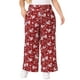 thumbnail image 1 of Pantalones Palazzo Oversize de Cintura Elástica para Mujeres Talla Grande Curvy Glam 3X Rojos, 1 of 6